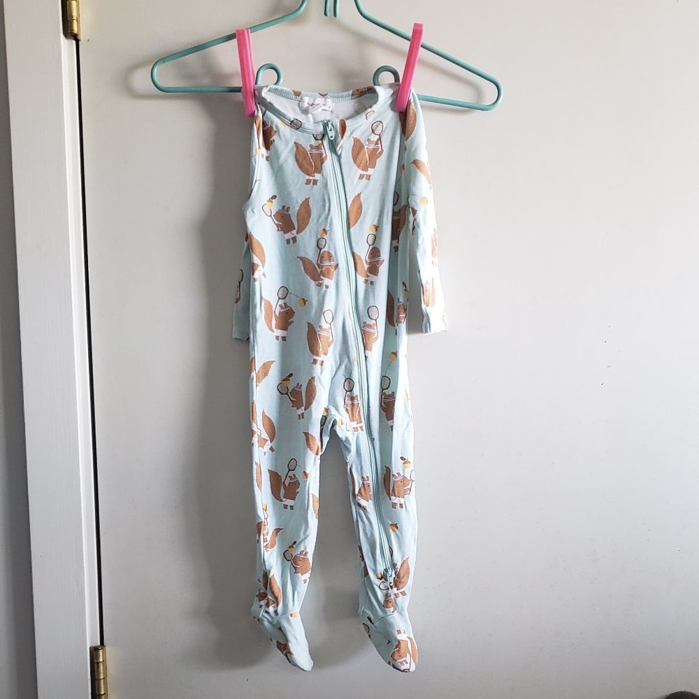 Angel Dear baby bamboo zipper footie